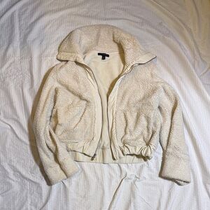 Banana Republic Cream Teddy Jacket